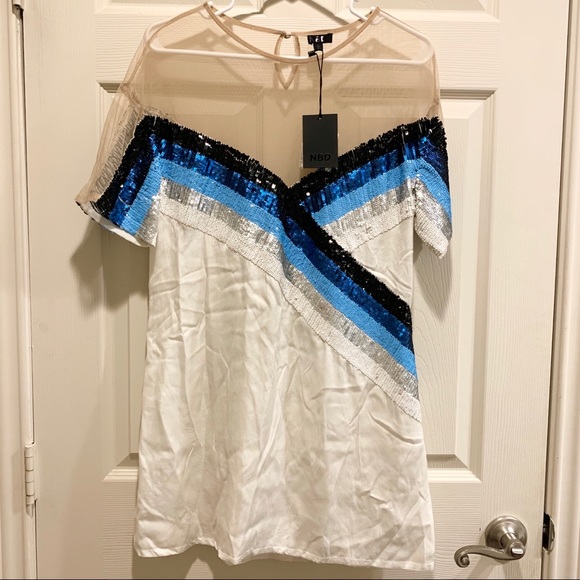 🔥HP🔥 NWT NBD Mireya Sequin Mini Dress Size S - Picture 5 of 15